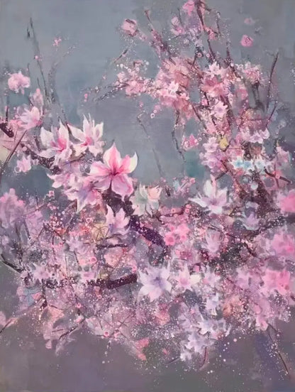 Glimmer of Sakura - Hand Painting