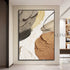Glitter Gold Grey Brown & Beige Textured Painting - Hand Painting