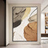 Glitter Gold Grey Brown & Beige Textured Painting - Hand Painting