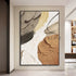 Glitter Gold Grey Brown & Beige Textured Painting - Hand Painting