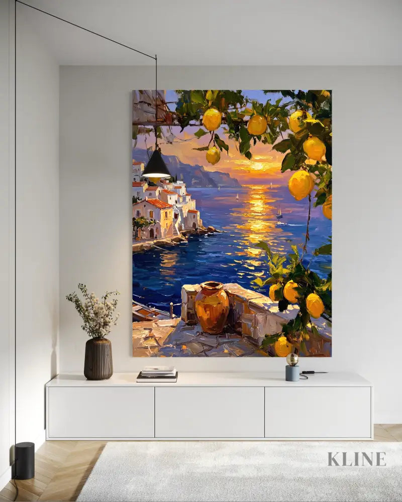 Golden Amalfi - Hand Painting