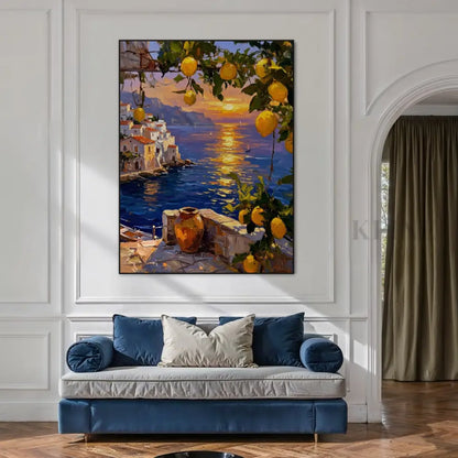 Golden Amalfi - Hand Painting
