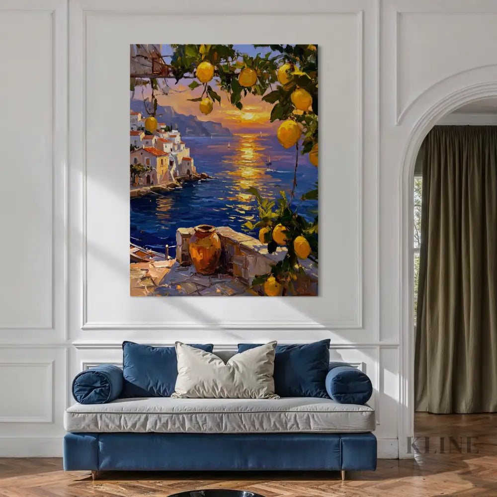 Golden Amalfi - Hand Painting