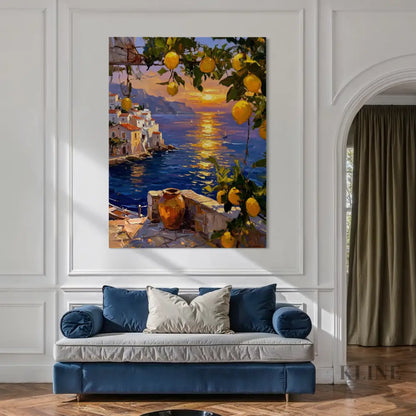 Golden Amalfi - Hand Painting