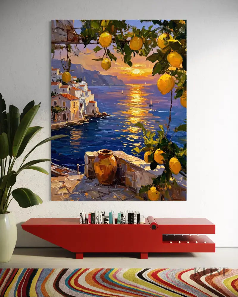 Golden Amalfi - Hand Painting