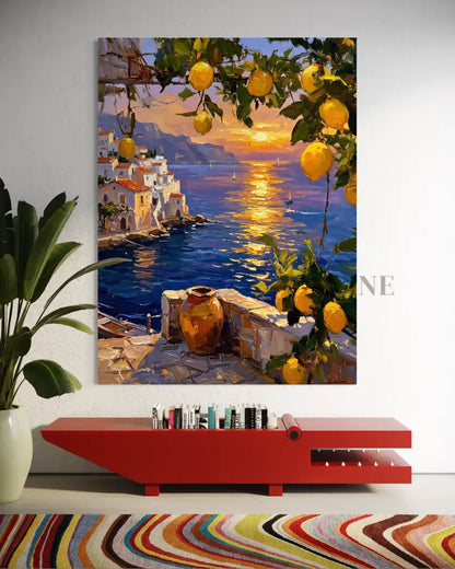 Golden Amalfi - Hand Painting