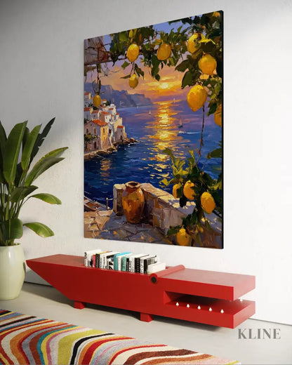 Golden Amalfi - Hand Painting