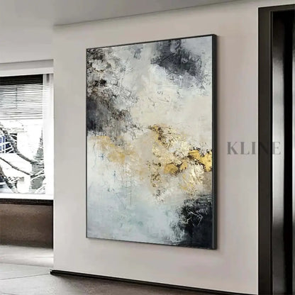 Golden and Grey - Hand Painting