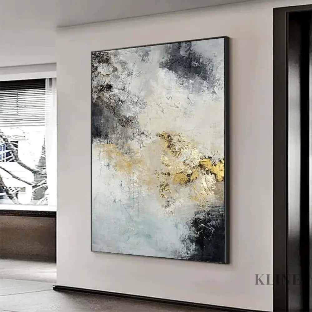 Golden and Grey - Hand Painting 
