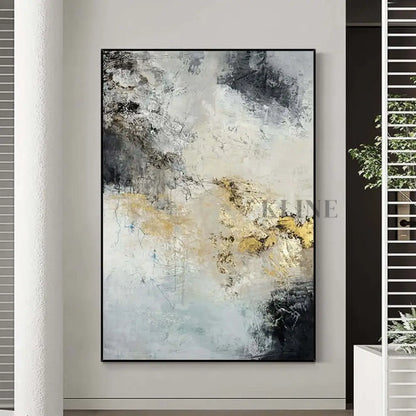 Golden and Grey - Hand Painting