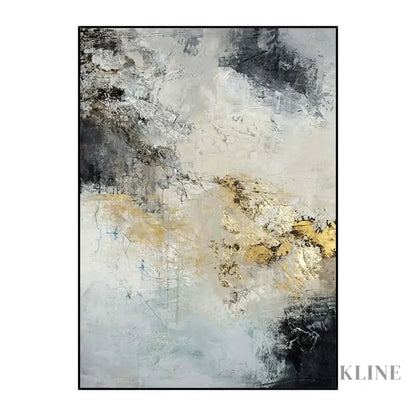 Golden and Grey - Hand Painting