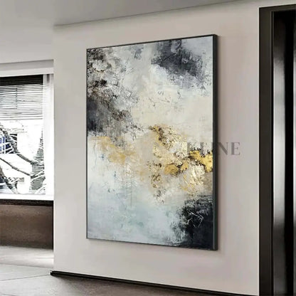 Golden and Grey - Hand Painting