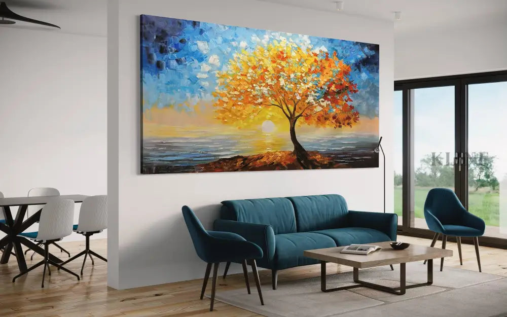 Golden Canopy - Hand Painting