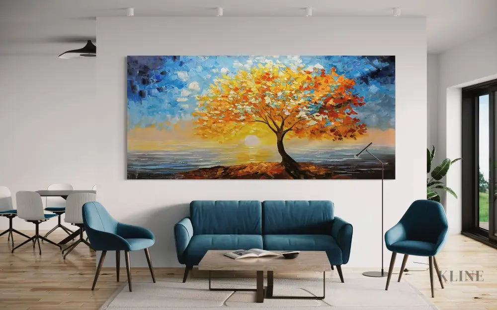Golden Canopy - Hand Painting 