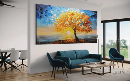 Golden Canopy - Hand Painting