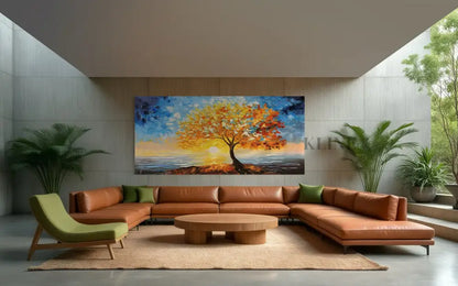 Golden Canopy - Hand Painting