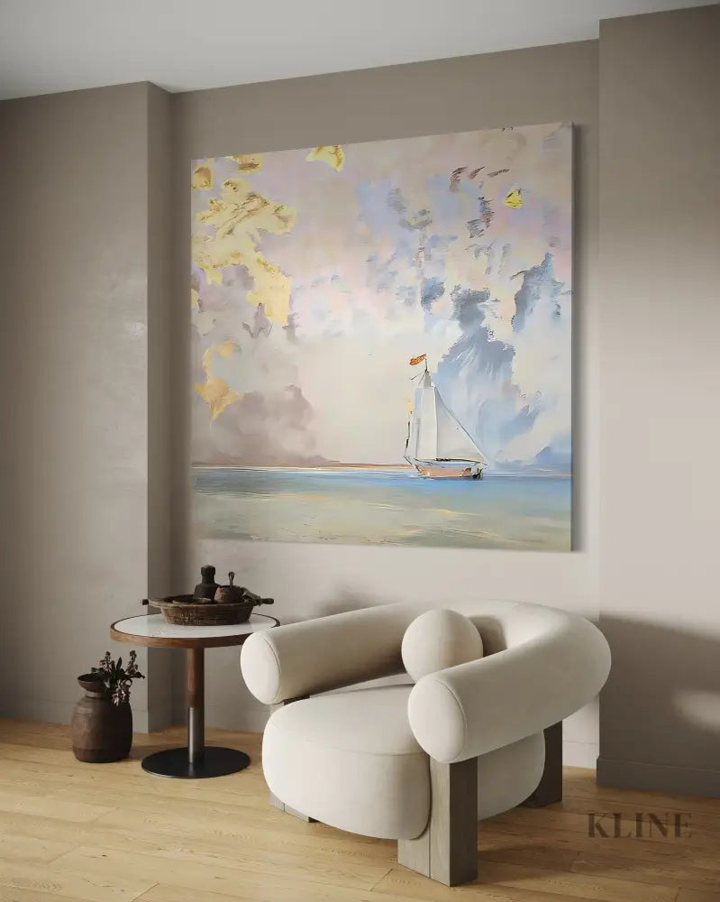 Hand-painted wall art & 