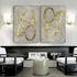 Golden Diptych - Hand Painting