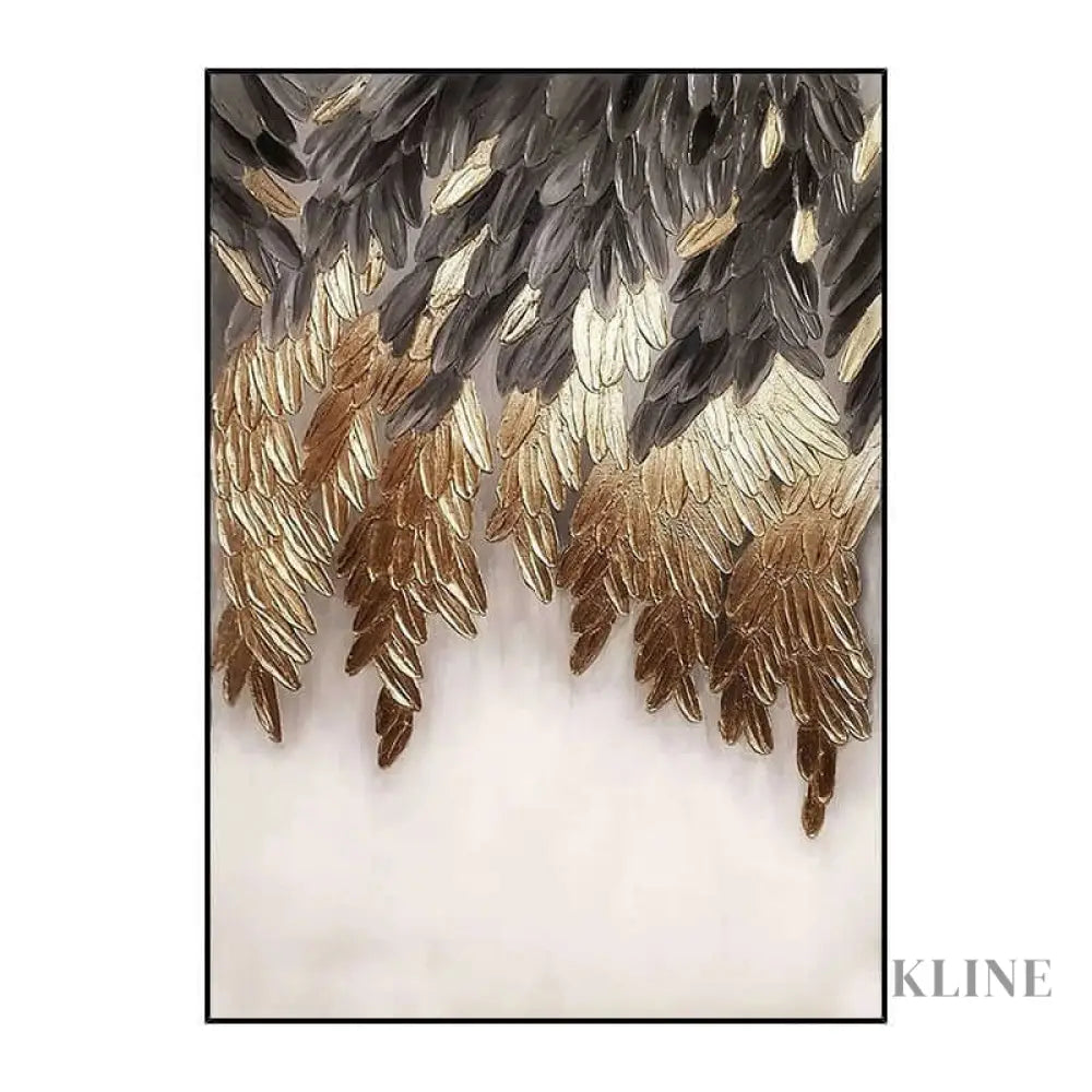 Golden Elegance - Hand Painting