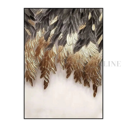 Golden Elegance - Hand Painting