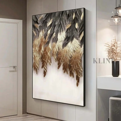 Golden Elegance - Hand Painting