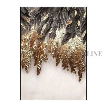 Golden Elegance - Hand Painting