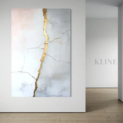 Golden Fault Line - Hand Painting