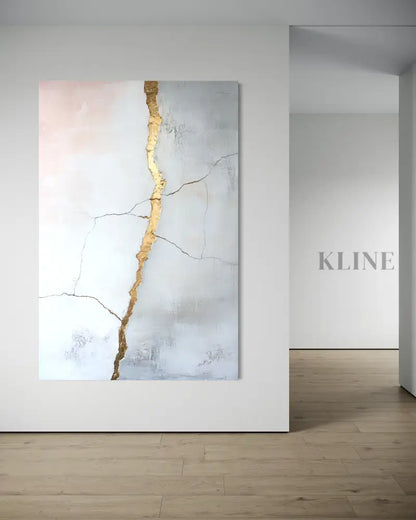 Golden Fault Line - Hand Painting