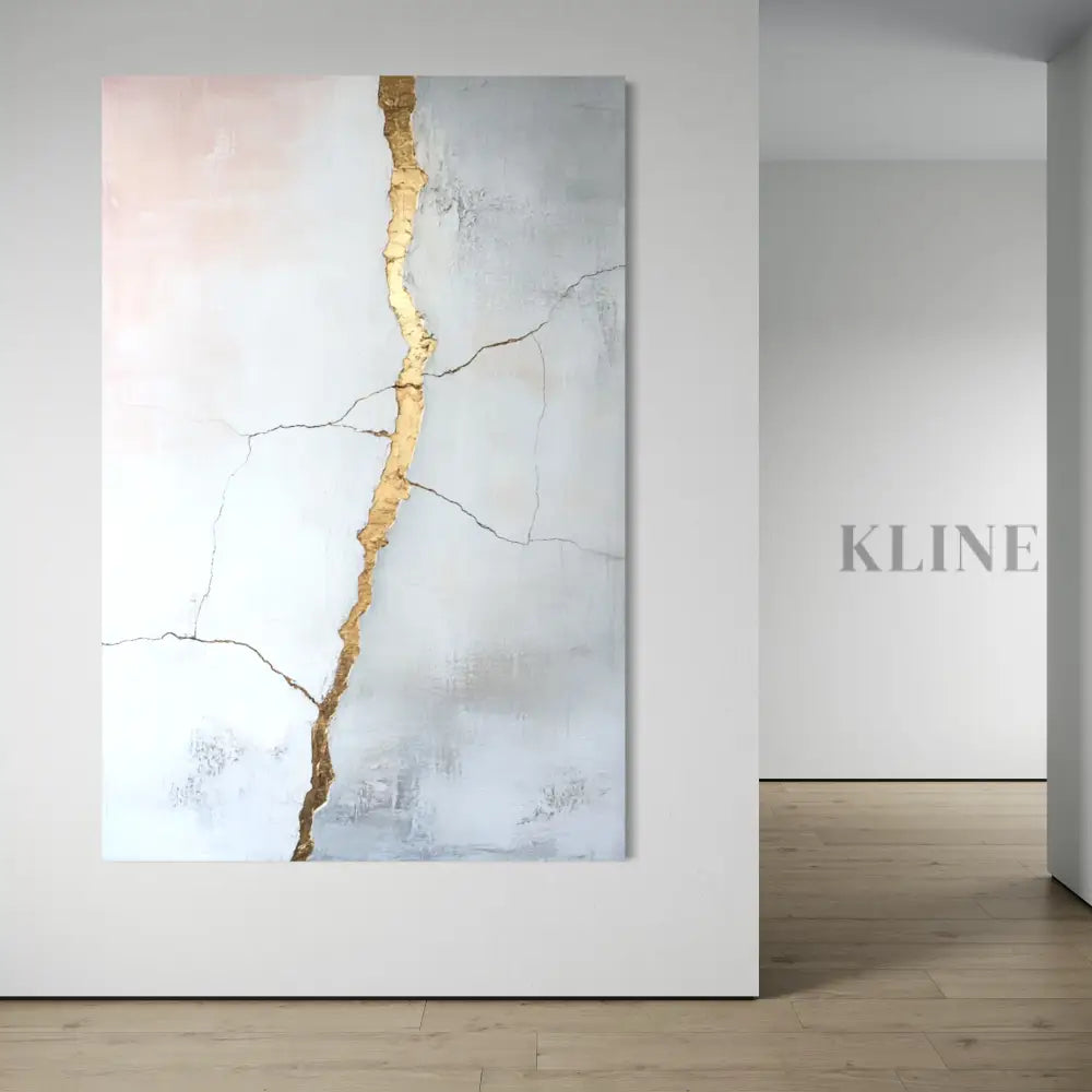 Golden Fault Line - Hand Painting