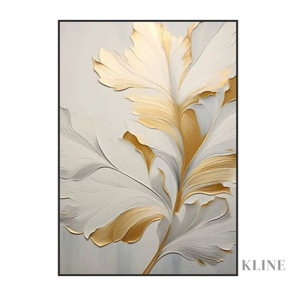 Golden Floral 2 - Hand Painting