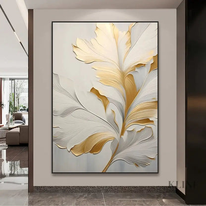 Golden Floral 2 - Hand Painting