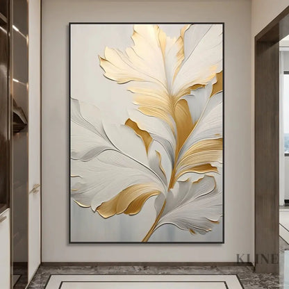 Golden Floral 2 - Hand Painting