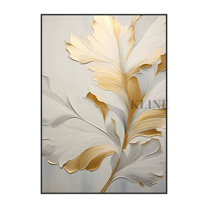 Golden Floral 2 - Hand Painting