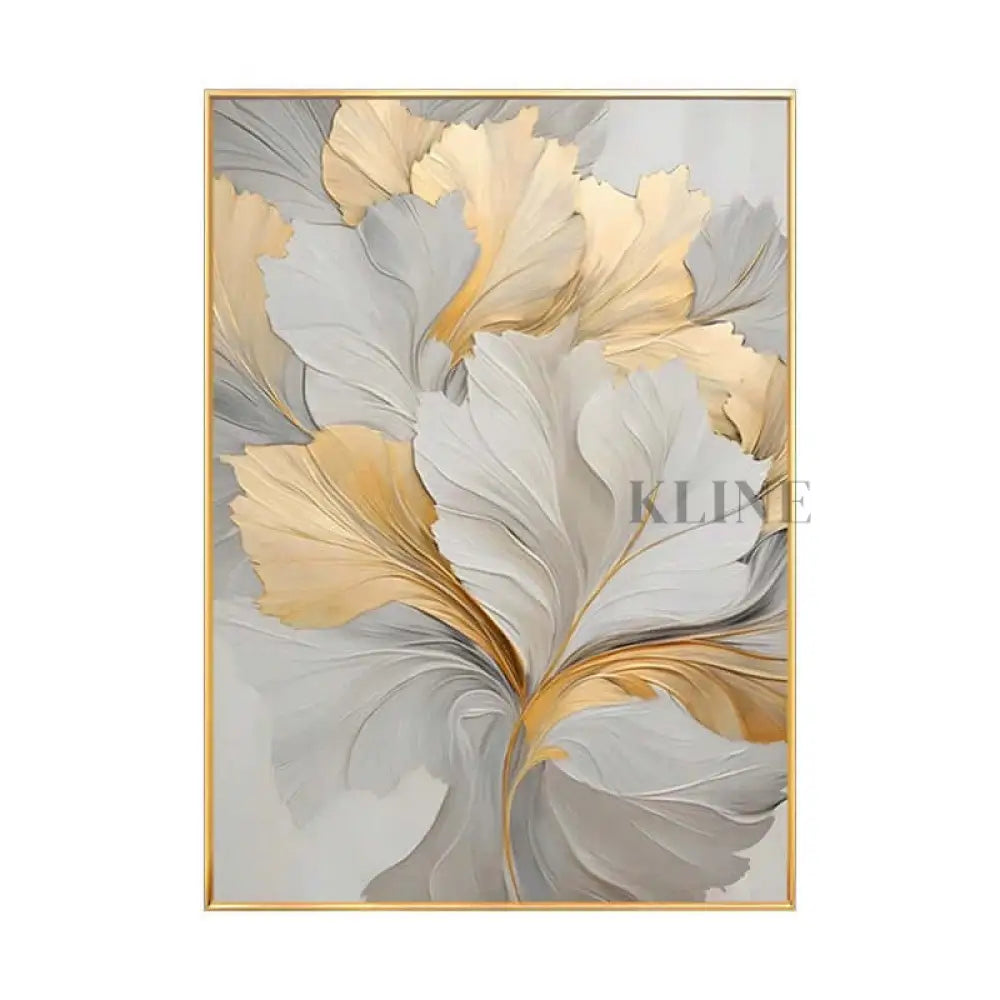 Golden Floral - Hand Painting