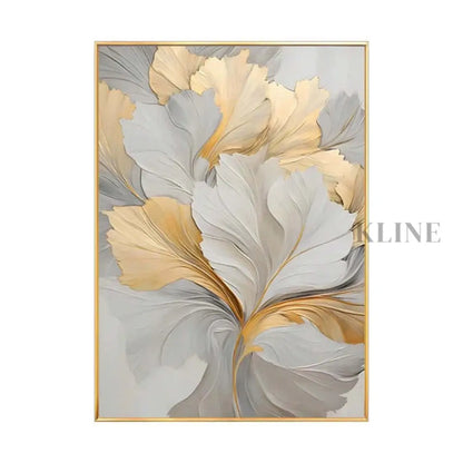 Golden Floral - Hand Painting