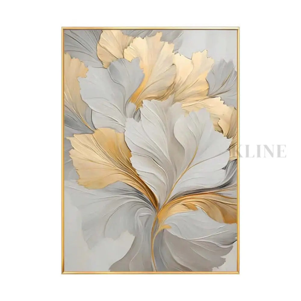 Golden Floral - Hand Painting 