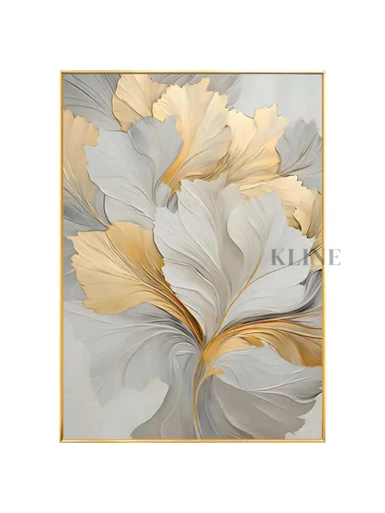 Golden Floral - Hand Painting