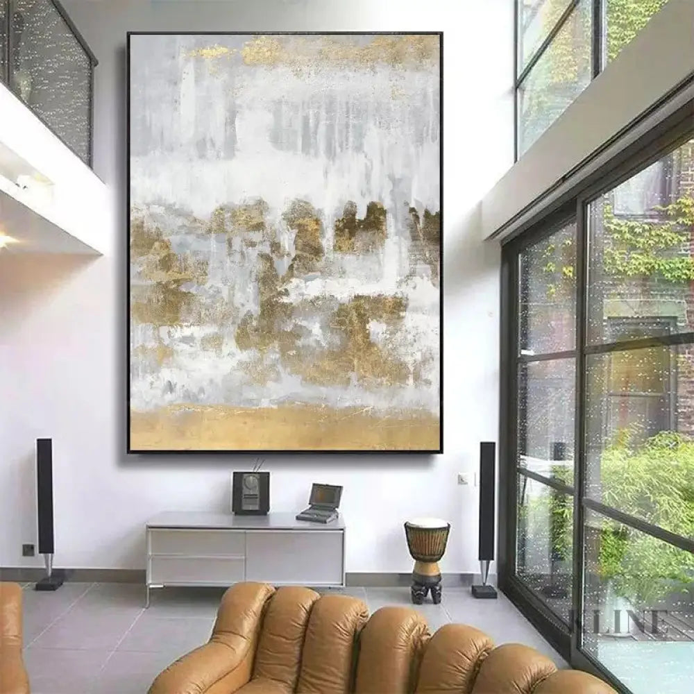Golden Harmony - Hand Painting Hotel Paintings & Wall Decor