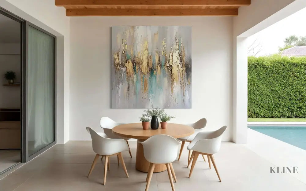 Luminous abstract artwork & 