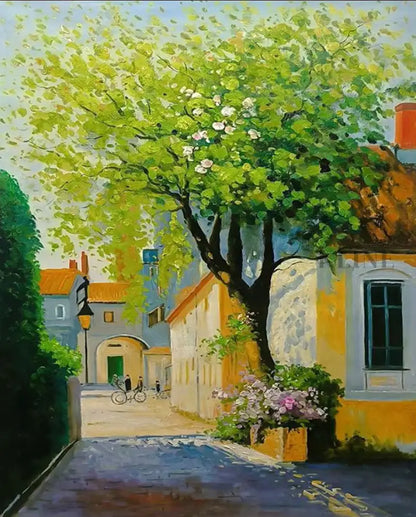 Golden Hour in Provence - Hand Painting