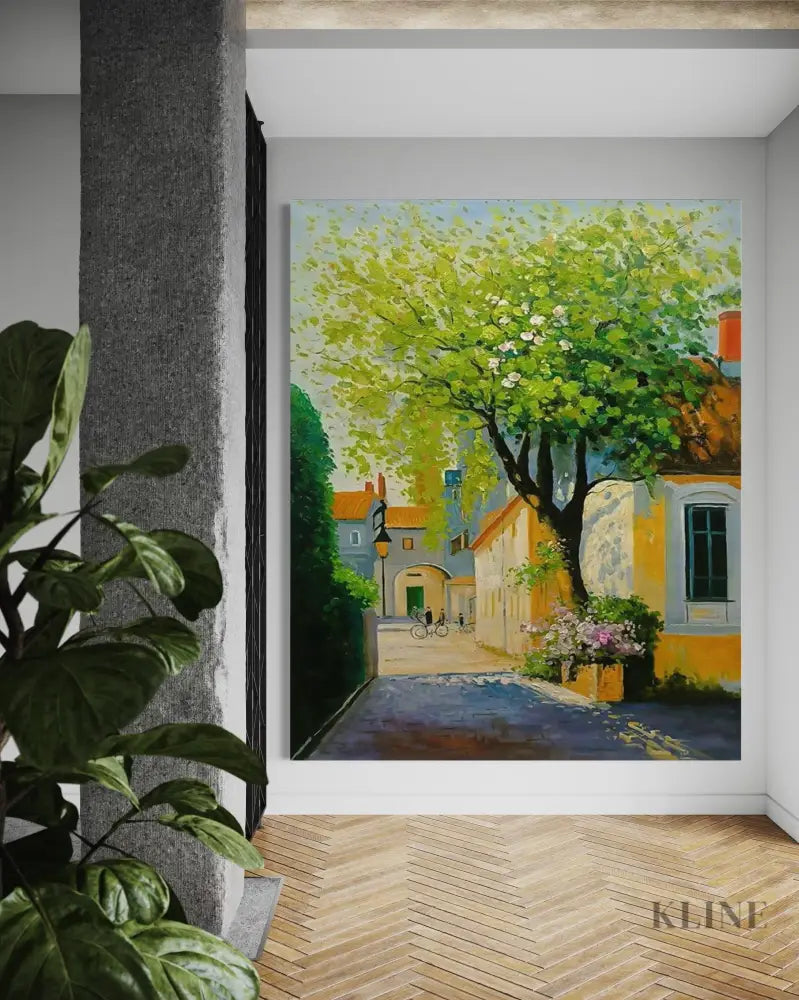 Golden Hour in Provence - Hand Painting 