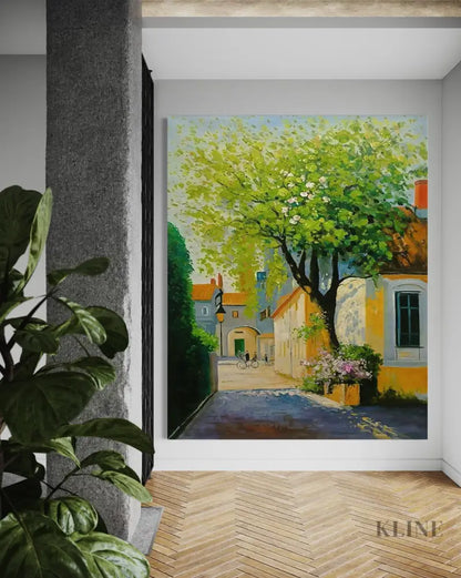 Golden Hour in Provence - Hand Painting