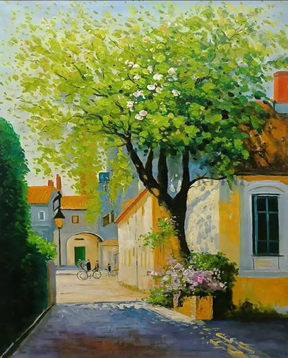 Golden Hour in Provence - Hand Painting
