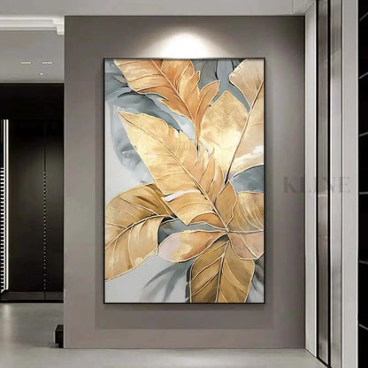 Golden Leaf - Hand Painting