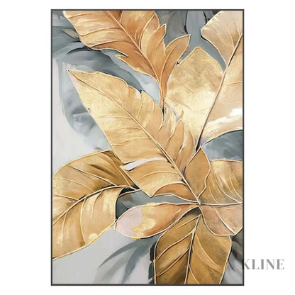 Golden Leaf - Hand Painting