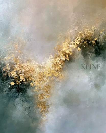 Golden Mystery Triptych - Hand Painting