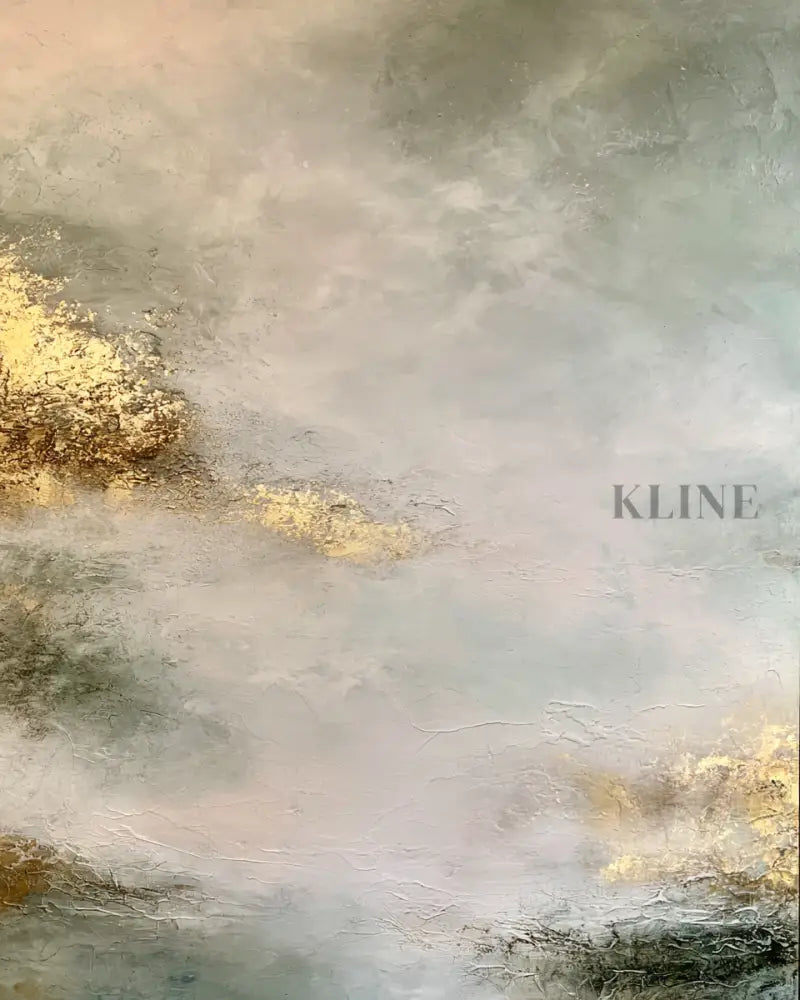 Golden Mystery Triptych - Hand Painting 