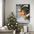 Golden Ornaments in Snow - Hand Painting