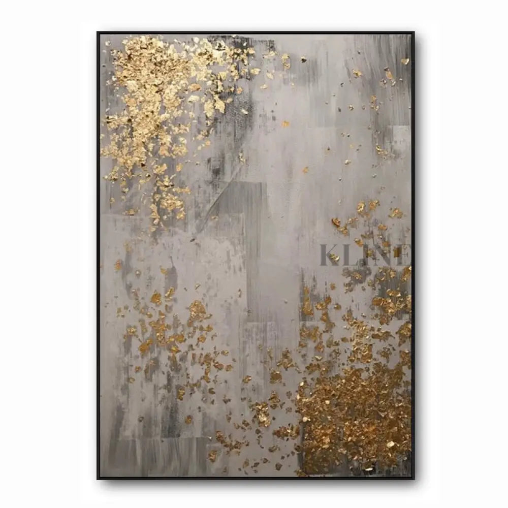 Golden Scatter - Hand Painting Leinwand-Wandkunst