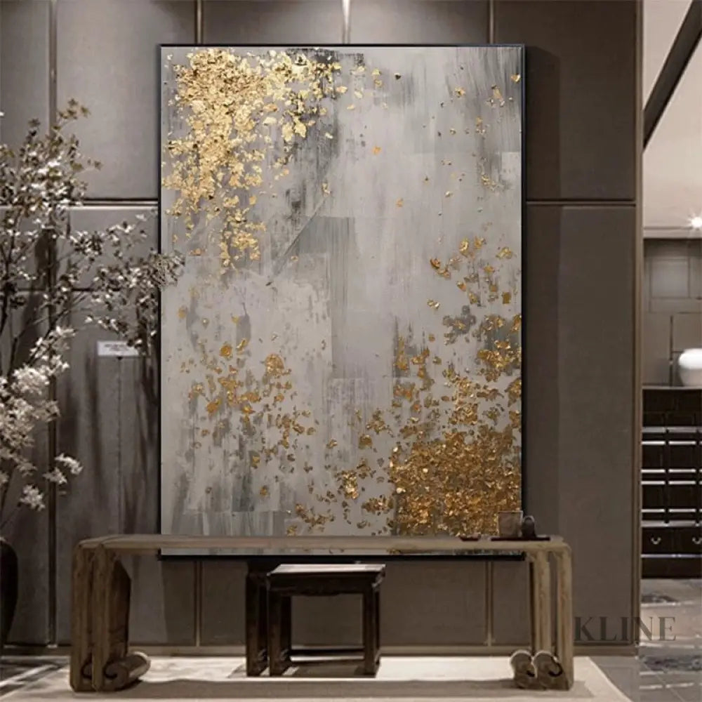 Golden Scatter - Hand Painting
